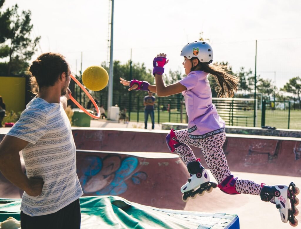 cours de roller enfant skatepark Fuveau près d'Aix-en-Provence
