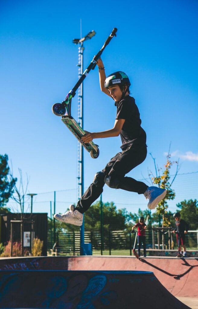 cours trottinette freestyle intermédiaire enfant skatepark Fuveau