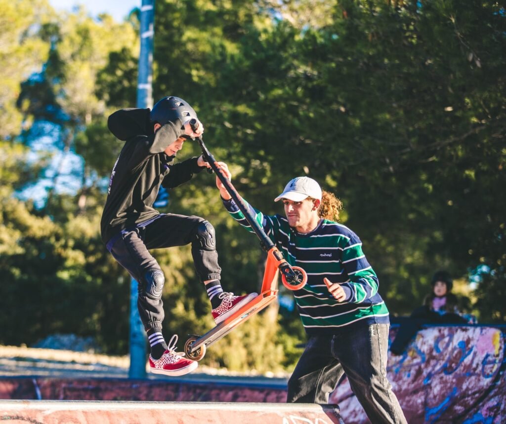 cours trottinette freestyle intermédiaire enfant skatepark Fuveau